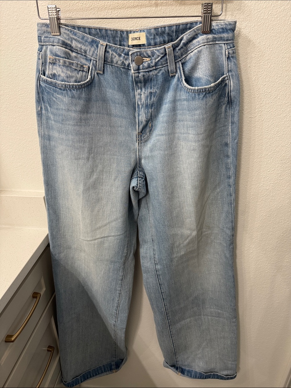 L'AGENCE Light Blue Relaxed Jeans